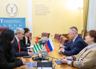 Президент ТПП Абхазии Инар Ладария встретился с президентом ТПП России Сергеем Катырином