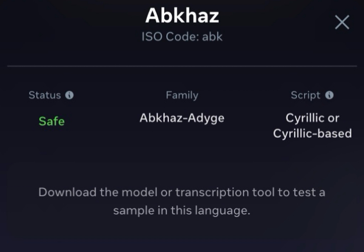Абхазский язык вошёл в глобальную систему искусственного интеллекта Meta