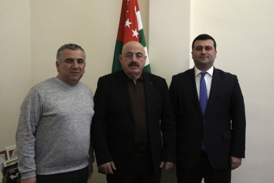 В Госкомспорте чествовали победителя Кубка мира по дзюдо Бориса Багателия