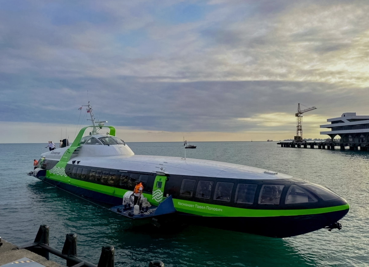 Первый в нынешнем сезоне рейс скоростного судна 