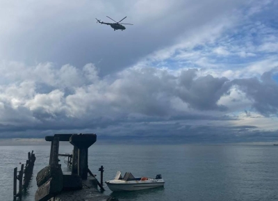 Вертолет Минобороны задействовали в поисках мужчины, утонувшего 8 декабря в акватории Сухума