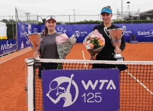 Амина Аншба и Анастасия Детюк стали чемпионками парного турнира WTA 125 в Сен-Мало