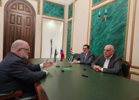 Аслан Бжания принял президента Академии наук Чеченской Республики Джамбулата Умарова      