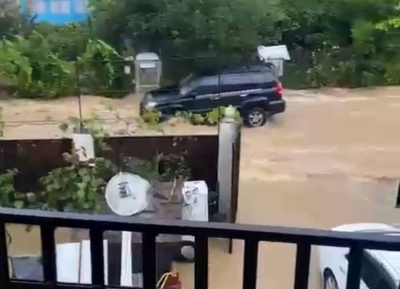 Подтопление после ливневых дождей в Гагрском районе