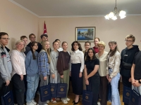 Аԥсны аҵара аминистр Хана Гәынԥҳа Псковтәи аобласт аделегациа лыдылкылеит.