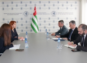 В МИД прошла встреча с представительницей абхазской диаспоры Турции Эльчин Адзинба