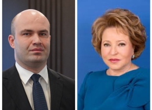 Лаша Ашуба поздравил председателя Совета Федерации РФ Валентину Матвиенко с днём рождения