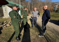 Бадра Гунба посетил пограничный отряд «Птыш» в Кодорском ущелье
