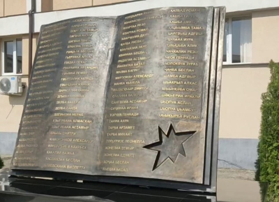В АГУ открыли памятник 96 сотрудникам и студентам, погибшим в Отечественной войне народа Абхазии