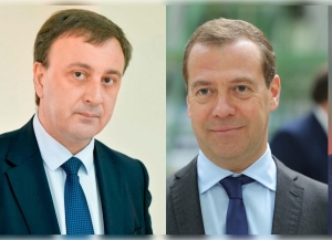 Владимир Делба и Дмитрий Медведев обменялись поздравлениями с наступающим Новым годом