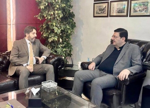 Мухаммад Али встретился с Министром информации Сирийской Арабской Республики Бутросом Халляком
