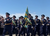 В Сухуме состоялось торжественное прохождение парадных расчетов, посвященное 80-й годовщине Великой Победы