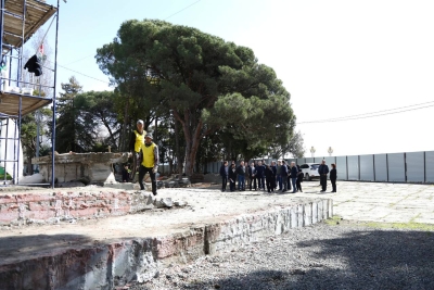 Вице-президент Беслан Бигвава проинспектировал ход реконструкции сухумской набережной