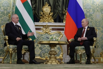 Встреча президентов России и Абхазии состоялась в Кремле