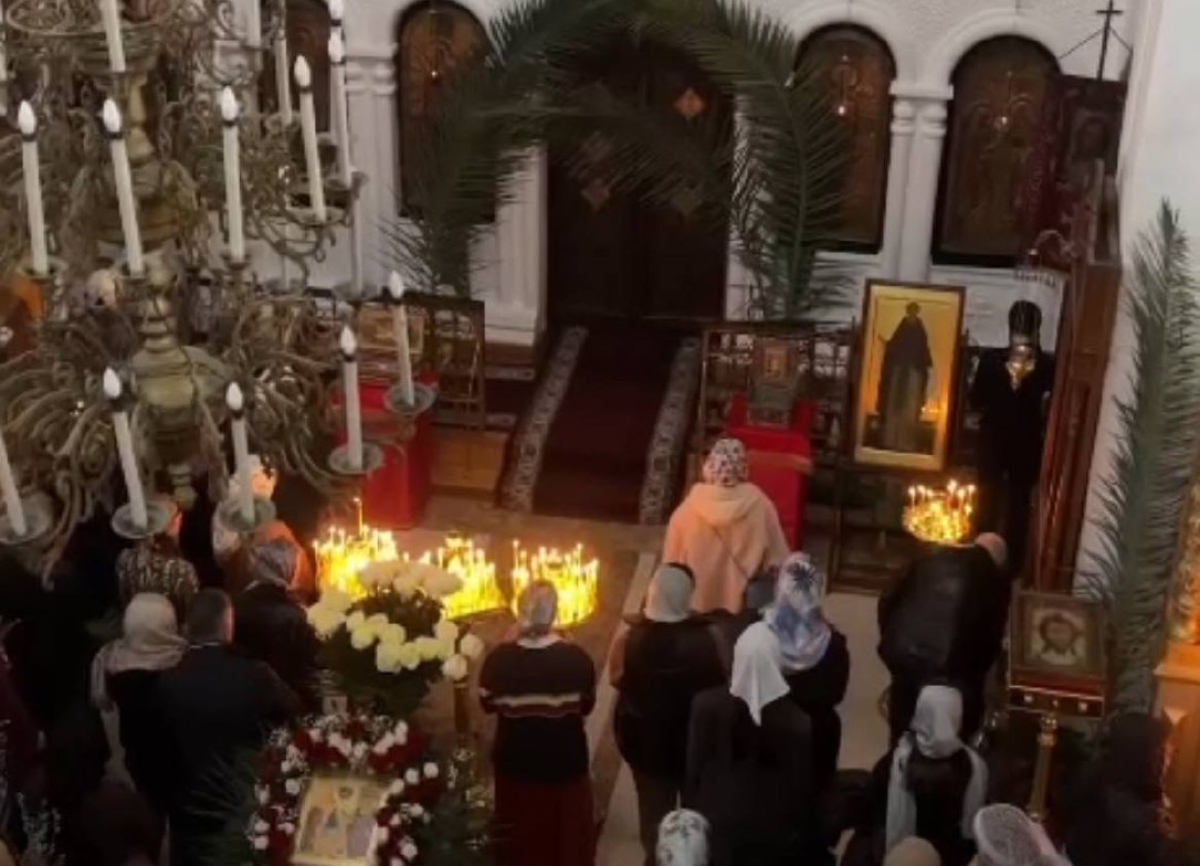 Православные христиане Абхазии празднуют Вербное воскресенье