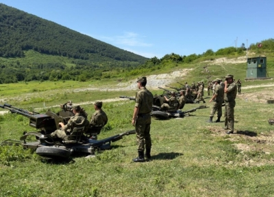 В Минобороны Абхазии завершились сборы с внештатными расчетами ЗУ-23-2
