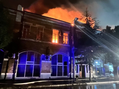 В здании ЦВЗ в Сухуме произошел пожар   