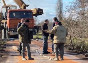 В селе Дранда приступили к строительству нового моста