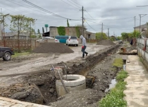 В городе Очамчыра ремонтируют городские улицы