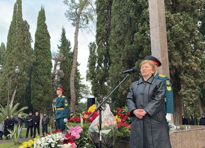 Траурный митинг, посвященный жертвам Латской трагедии, состоялся в  Гудауте