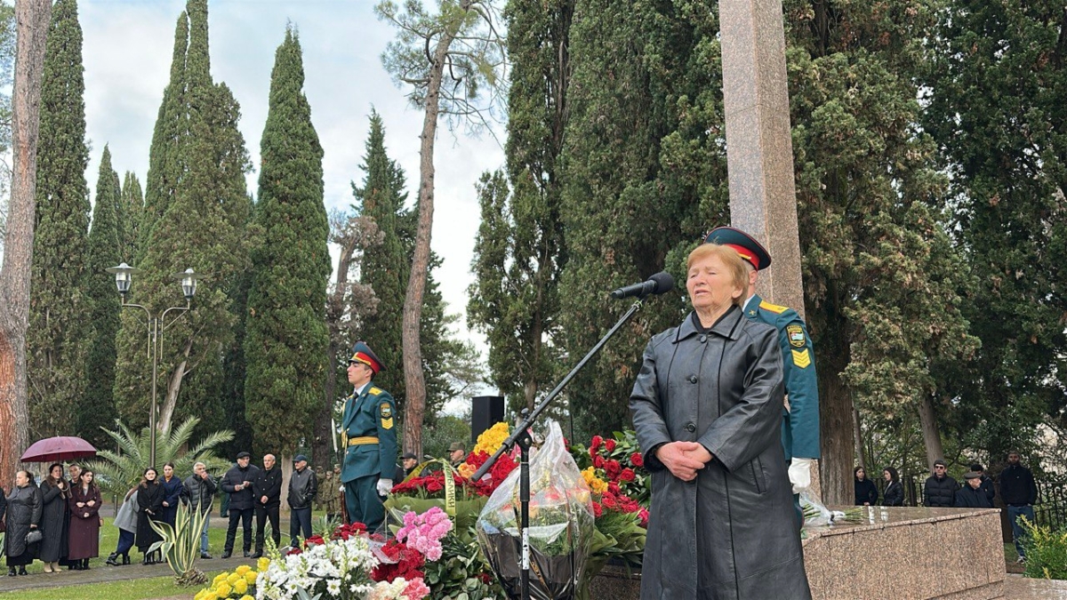 Траурный митинг, посвященный жертвам Латской трагедии, состоялся в Гудауте