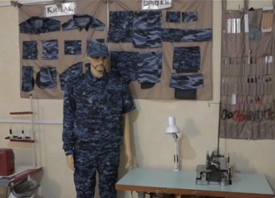 В ИВС МВД организовано швейное производство