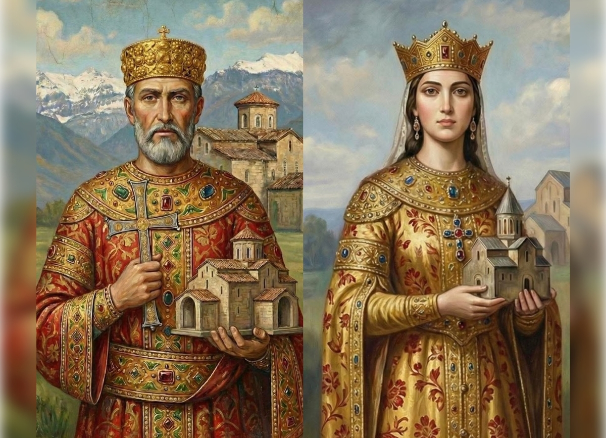 Искусственный интеллект оживил историю: портреты царя Георгия II и царицы Гурандухт   