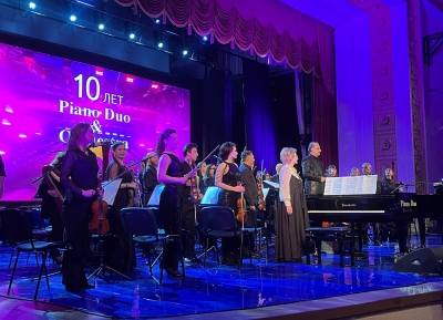 Юбилейный концерт Piano Duo &amp; Orchestra прошел в филармонии